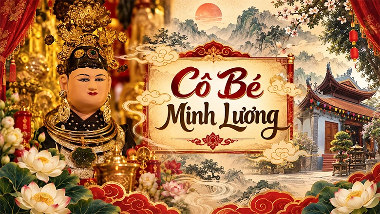 Cô Bé Minh Lương : Sự tích, đền thờ và lễ vật