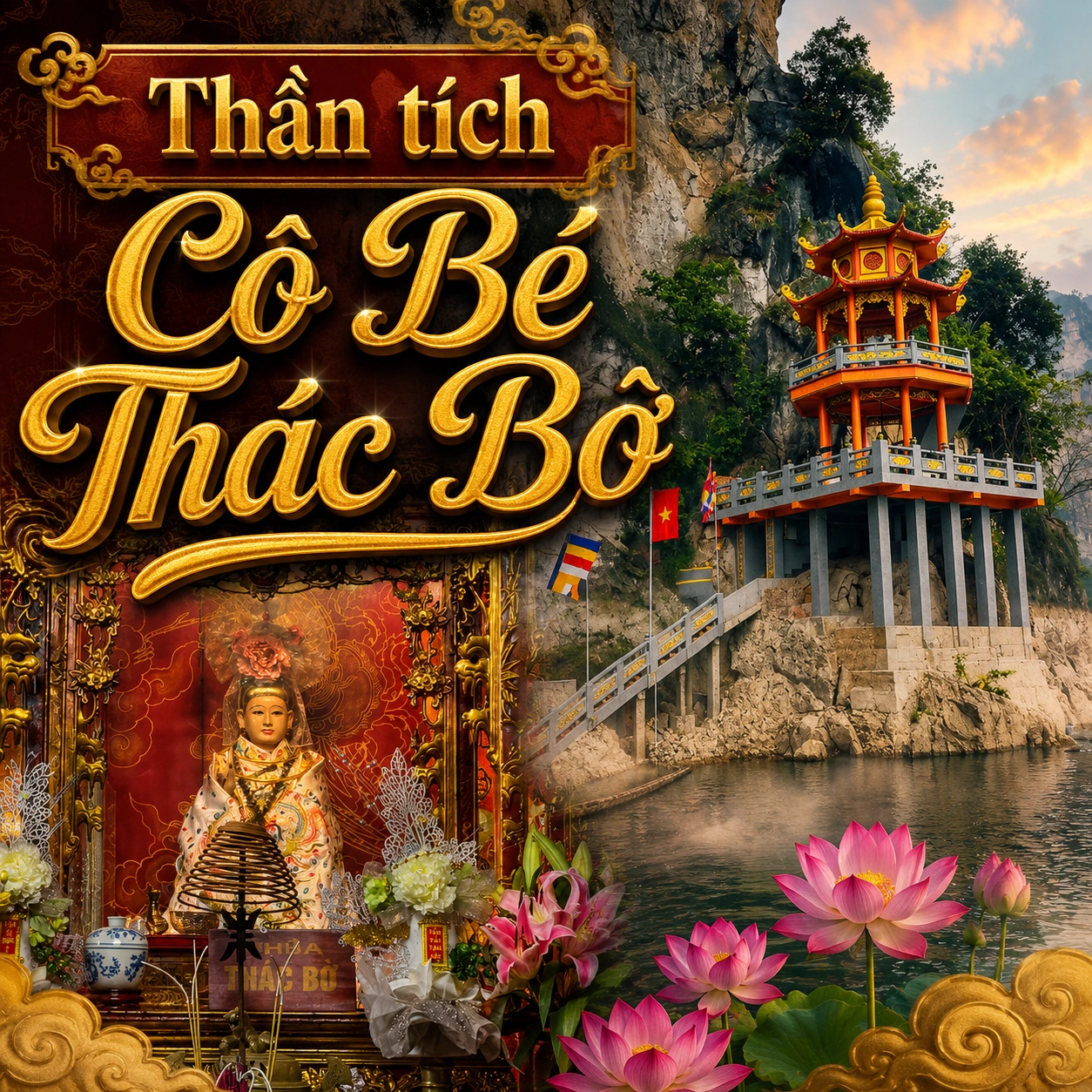Cô Bé Thác Bờ: Sự tích Cô Bé Hòa Bình