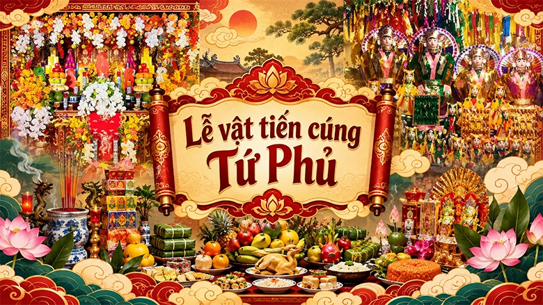 Lễ vật tiến cúng trong tín ngưỡng thờ Mẫu Tứ Phủ chuẩn mực nhất