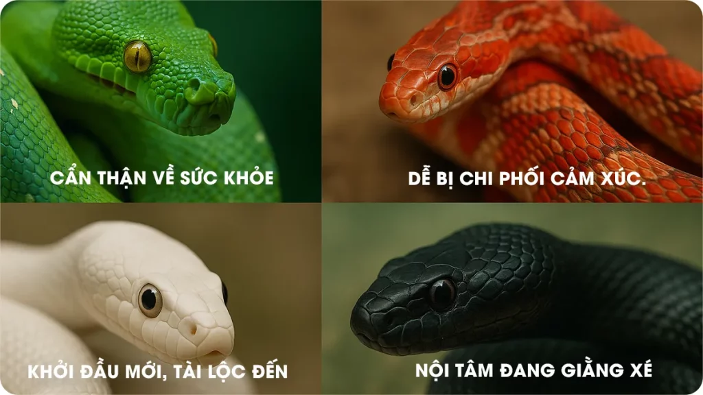 Mo thay ran nhieu mau sac