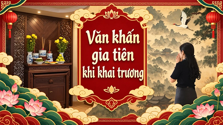 Văn khấn gia tiên khi khai trương chuẩn nhất cho gia chủ