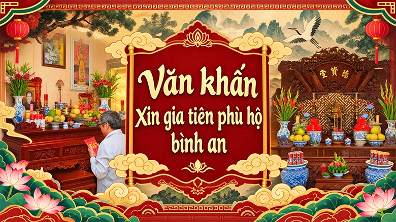 Văn khấn xin gia tiên phù hộ bình an chuẩn nhất